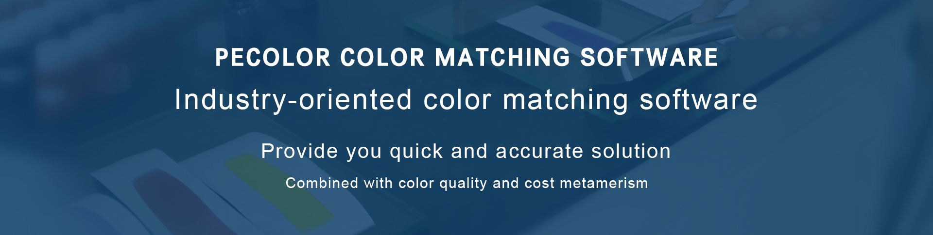 Pecolor color matching software