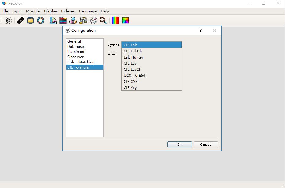Pecolor Color matching software CIE system configuration
