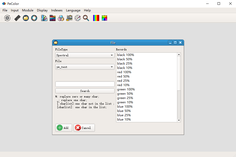 File input data